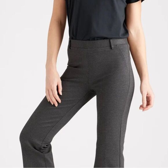 Quince Ultra-Stretch Ponte Bootcut Pant Women’s Medium Charcoal Gray Office Work - Picture 4 of 15